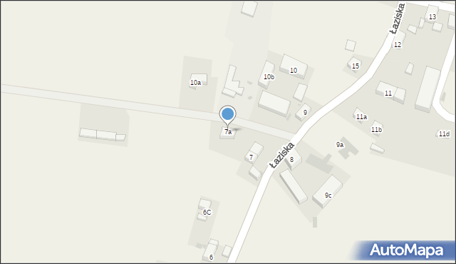 Łaziska, Łaziska, 7a, mapa Łaziska