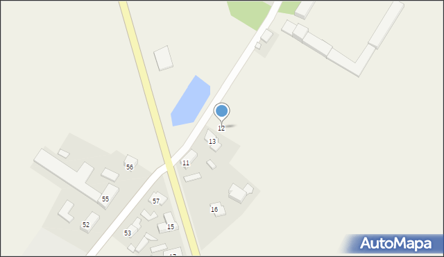 Łaziska, Łaziska, 12, mapa Łaziska