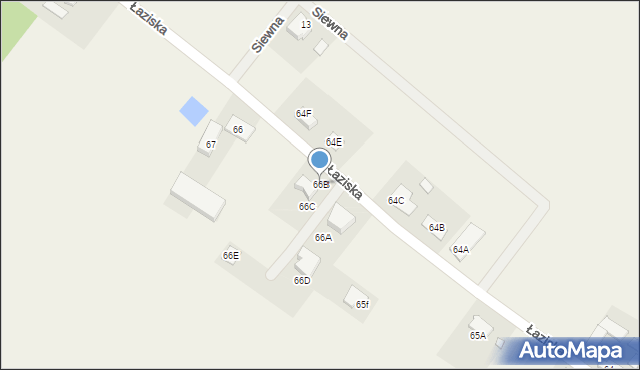 Łaziska, Łaziska, 66B, mapa Łaziska