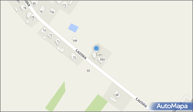Łaziska, Łaziska, 69b, mapa Łaziska