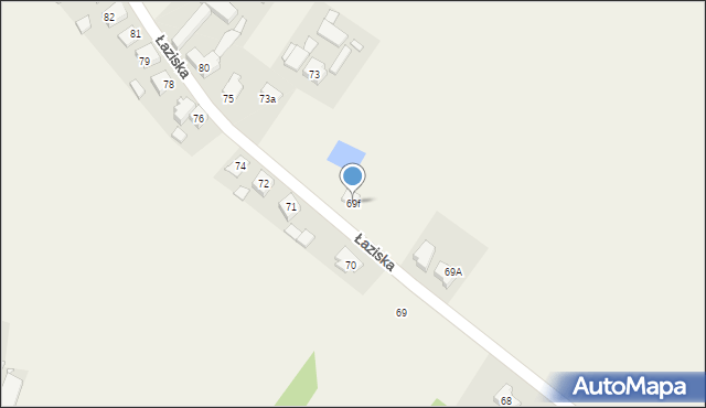 Łaziska, Łaziska, 69f, mapa Łaziska