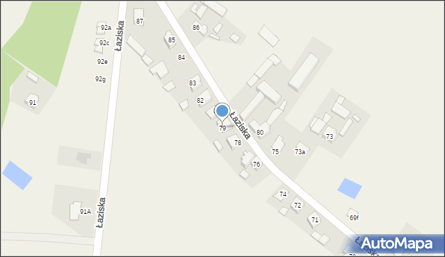 Łaziska, Łaziska, 79, mapa Łaziska
