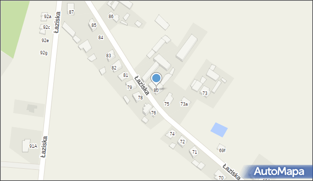 Łaziska, Łaziska, 80, mapa Łaziska
