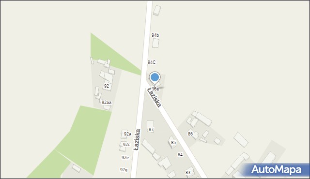 Łaziska, Łaziska, 86a, mapa Łaziska