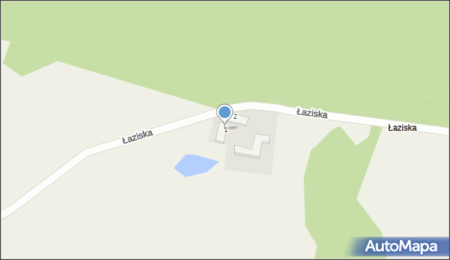 Łaziska, Łaziska, 1, mapa Łaziska