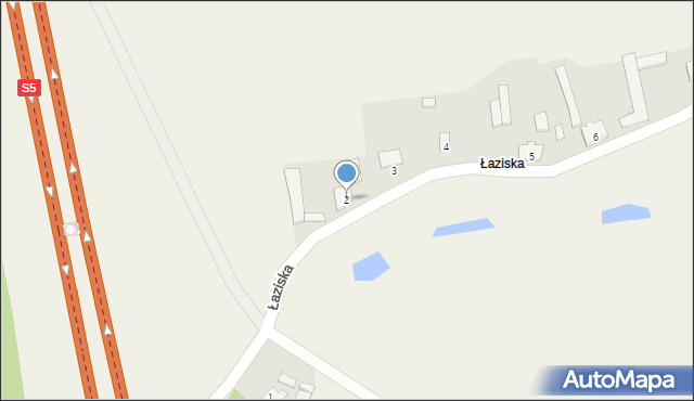 Łaziska, Łaziska, 2, mapa Łaziska