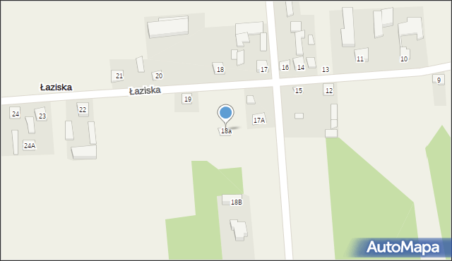 Łaziska, Łaziska, 18a, mapa Łaziska