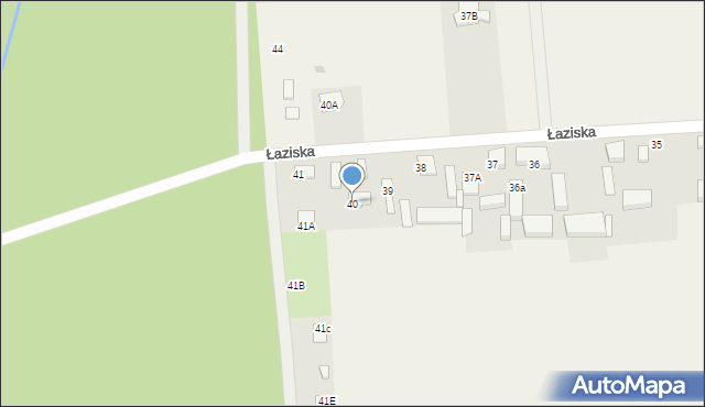 Łaziska, Łaziska, 40, mapa Łaziska