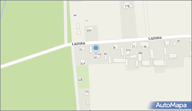 Łaziska, Łaziska, 40b, mapa Łaziska
