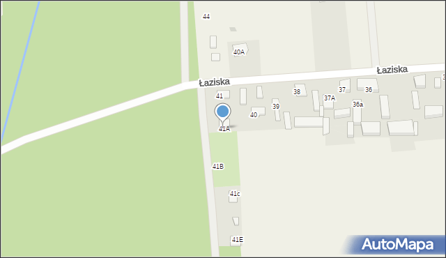 Łaziska, Łaziska, 41A, mapa Łaziska