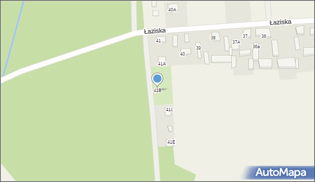 Łaziska, Łaziska, 41B, mapa Łaziska