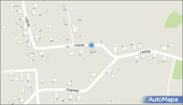 Łaziska Górne, Lasoki, 31a, mapa Łaziska Górne