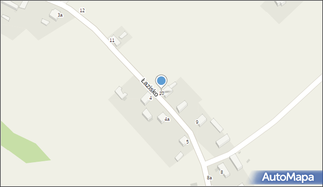 Łazisko, Łazisko, 10, mapa Łazisko