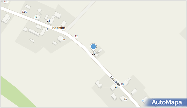 Łazisko, Łazisko, 11, mapa Łazisko