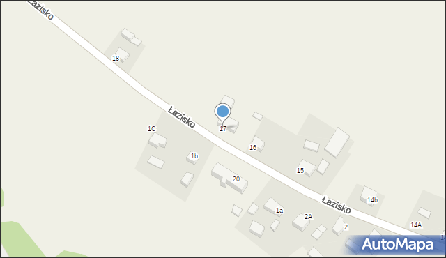 Łazisko, Łazisko, 17, mapa Łazisko