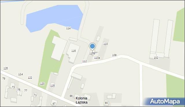 Łazisko, Łazisko, 110b, mapa Łazisko