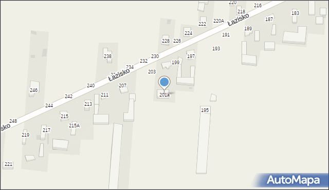 Łazisko, Łazisko, 201a, mapa Łazisko