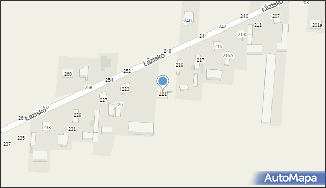 Łazisko, Łazisko, 221, mapa Łazisko
