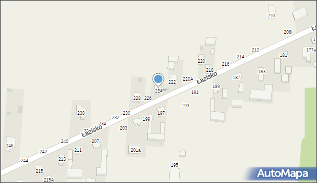 Łazisko, Łazisko, 224, mapa Łazisko