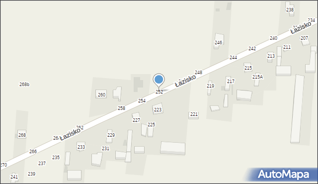 Łazisko, Łazisko, 252, mapa Łazisko