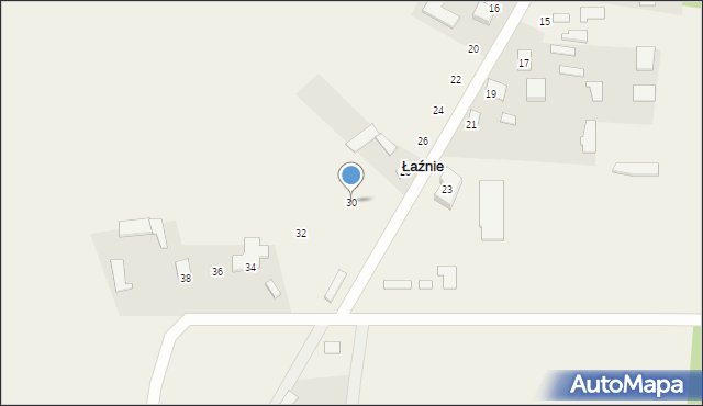 Łaźnie, Łaźnie, 30, mapa Łaźnie