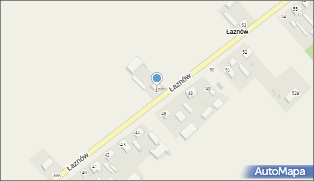 Łaznów, Łaznów, 47, mapa Łaznów