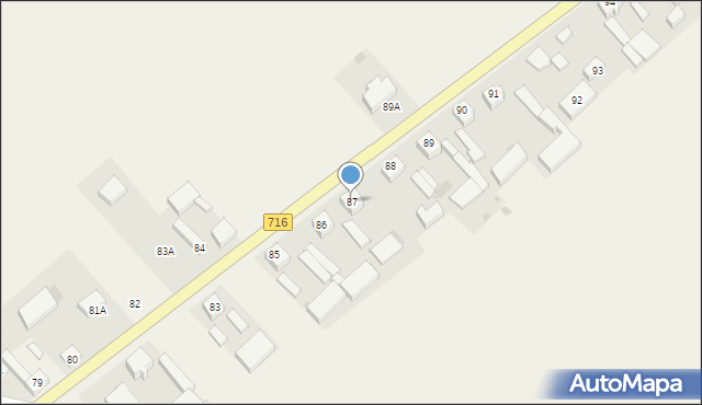 Łaznów, Łaznów, 87, mapa Łaznów