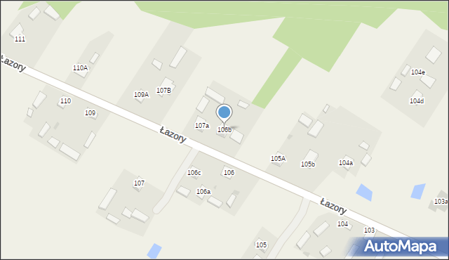 Łazory, Łazory, 106b, mapa Łazory
