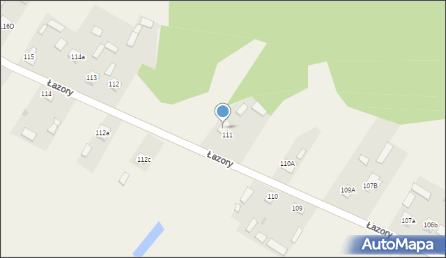 Łazory, Łazory, 111a, mapa Łazory