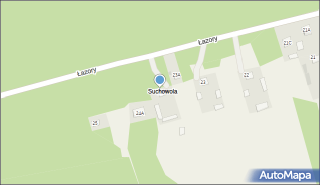 Łazory, Łazory, 24, mapa Łazory