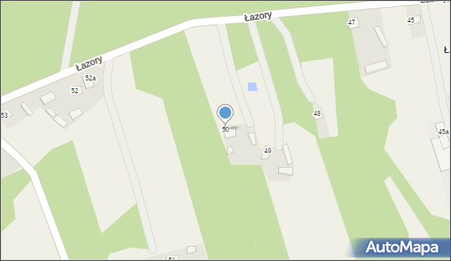 Łazory, Łazory, 50, mapa Łazory