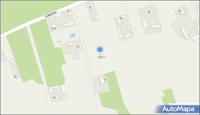 Łazory, Łazory, 61b, mapa Łazory
