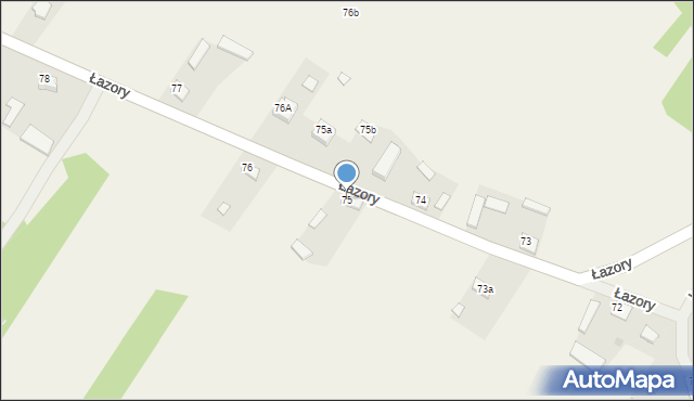 Łazory, Łazory, 75, mapa Łazory