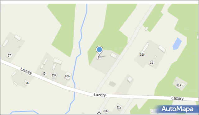 Łazory, Łazory, 94, mapa Łazory