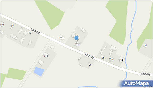 Łazory, Łazory, 97, mapa Łazory