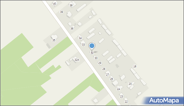 Łazów, Łazów, 31, mapa Łazów