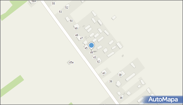 Łazów, Łazów, 44, mapa Łazów