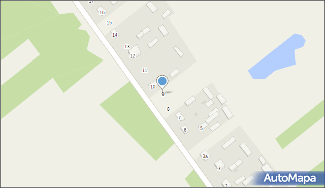 Łazów, Łazów, 9, mapa Łazów