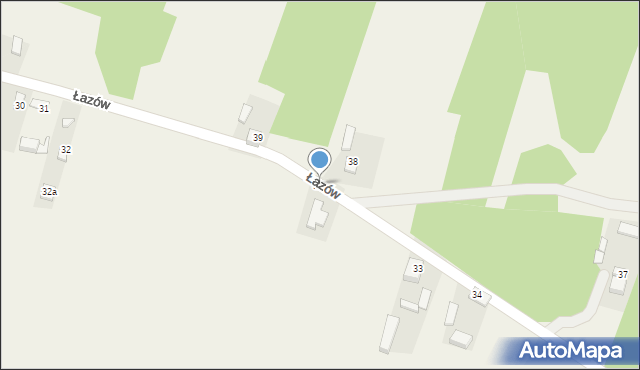 Łazów, Łazów, 32b, mapa Łazów