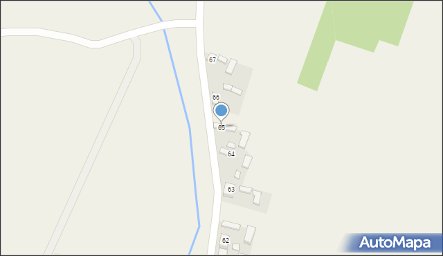 Łazów, Łazów, 65, mapa Łazów