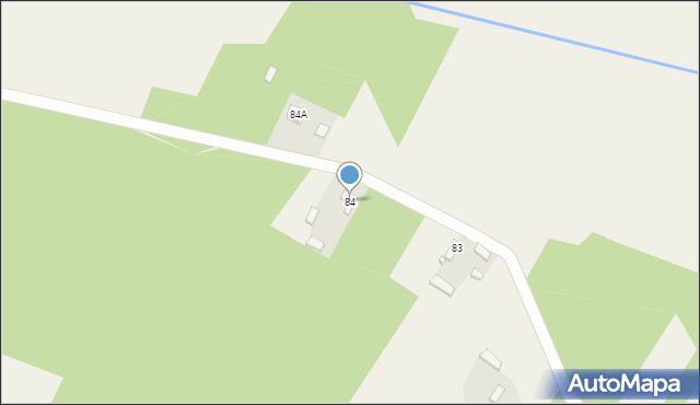 Łazów, Łazów, 84, mapa Łazów