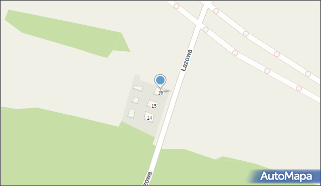 Łazowa, Łazowa, 16, mapa Łazowa