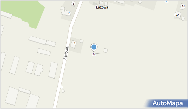 Łazowa, Łazowa, 4a, mapa Łazowa