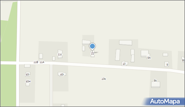 Łazy, Łazy, 11, mapa Łazy