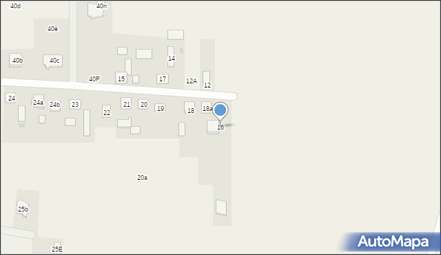 Łazy, Łazy, 16, mapa Łazy