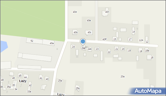 Łazy, Łazy, 24a, mapa Łazy