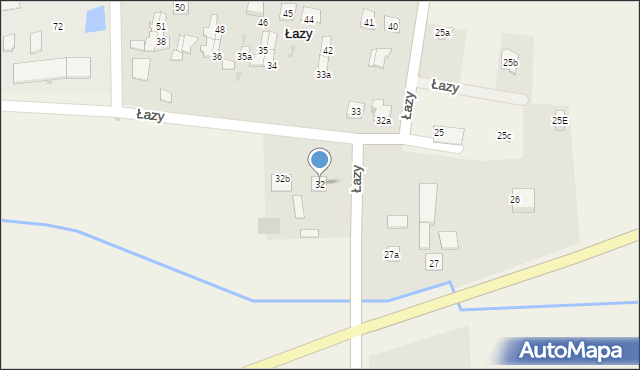 Łazy, Łazy, 32, mapa Łazy