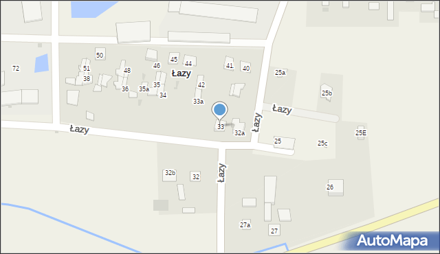 Łazy, Łazy, 33, mapa Łazy
