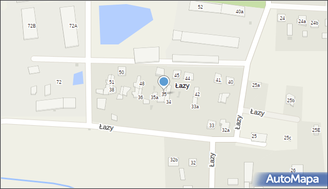 Łazy, Łazy, 35, mapa Łazy