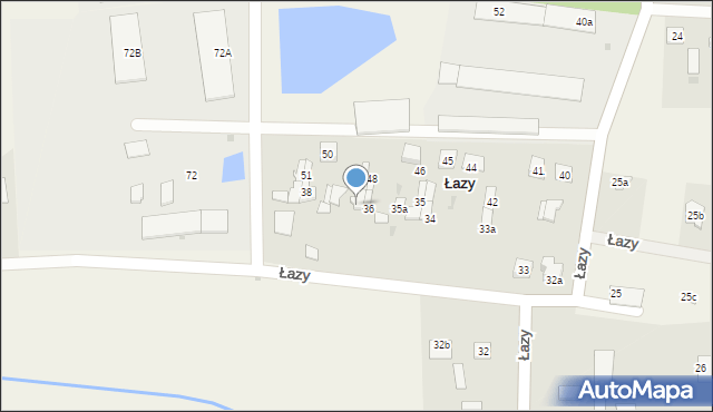 Łazy, Łazy, 37, mapa Łazy